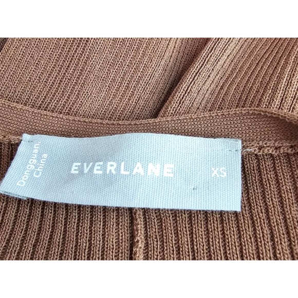 Everlane Ribbed Wrap Midi Dress Size XS Women's 3/4 sleeve - Picture 11 of 11